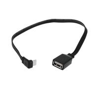 ECSiNG Cable adaptador de ángulo recto tipo C macho a cable tipo C macho a USB hembra para laptop, teléfono, tableta, transferencia de datos y carga