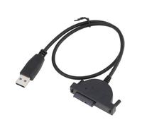 ECSiNG Cable Adaptador Unidad Óptica a USB 2.0 7+6 13 Pines 1 Pieza Cable 7+6 13 Pines Slimline sata a USB 2.0 Compatible con DELL HP Lenovo Acer