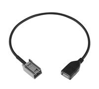 ECSiNG Cable adaptador USB de repuesto compatible con Honda CIVIC/JAZZ/CR-V/CRZ/Costa/Account/Odyssey/Crosstour/Insight/Legend AUX cable USB
