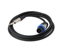 ECSiNG Cable de Altavoz Speakon A Conector Jack de 6,3 Mm para Altavoces Amplificadores Y Mezcladores de 2,5 M de Largo