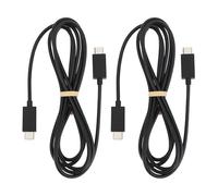ECSiNG Cable de Carga y Datos USB-C a USB-C 1,5 m Compatible con PS5 DualSense Mando Negro