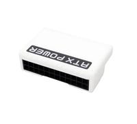 ECSiNG Conector de Alimentación Blanco con Giro de 90 Grados para Placa Base de Computadora Adecuado para Puerto de Placa Base ATX de 24 Pines