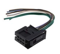 ECSiNG Conector de arnés de cables para luz trasera de coche, 6 pines, cableado de telar de luz trasera, enchufe hembra de 11 cm, 6Q0937702, compatible con Audi A1 2010-2018 Q3 2011-2018 Q5