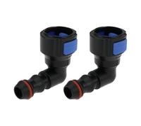 ECSiNG Conector de Manguera de Lavafaros en Forma de L de 2 Piezas Compatible con Volkswagen Compatible con Audi 6R0955665 de 90 Grados