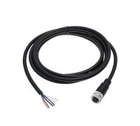 ECSiNG Conector de sensor M12 de 5 pines, cable de aviación recto hembra a hembra, cable eléctrico impermeable para control de automatización industrial