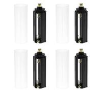 ECSiNG Estuche Adaptador de Almacenamiento para 4 Pilas AAA de 3 X 1,5 V con Funda Apto para La Mayoría de Linternas