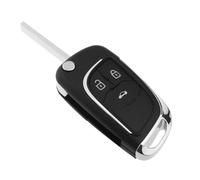 ECSiNG Funda para llave de coche con 3 botones plegable, llave de mando a distancia compatible con Vauxhall, compatible con Opel Astra J Insignia Mokka