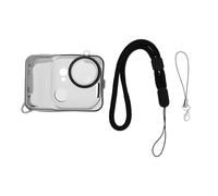 ECSiNG Funda Silicona Transparente Negra de Cuerpo Completo para Cámara de Acción Juego 1 Pieza Compatible con Insta360 GO Ultra