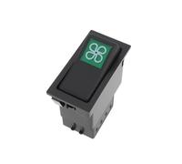 ECSiNG Interruptor de Balancín 194114A1 245908C1 3221208R1 Compatible con Case IH Icono Verde Iluminado 2 Posiciones Encendido Apagado Interruptor de Balancín para Tractor hvac