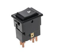 ECSiNG Interruptor de luz de peligro YUF101490, interruptor de luz de advertencia de 7 pines, compatible con Land Rover Defender 90 110 130