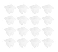 ECSiNG Juego de 30 boquillas de rosca, tuercas de expansión, clips de seguridad, 8 mm, orificio cuadrado de plástico