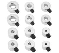 ECSiNG Juego de 30 collares de eje de acero macizo chapado en zinc de 1,6 mm, 2,1 mm, 2,6 mm, 3,1 mm, 4,5 mm, 5,1 mm, con tornillo M3 para coche de juguete