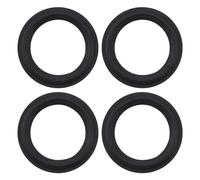 ECSiNG Juego de 4 piezas de repuesto para altavoces de 6.5 pulgadas de diámetro interior de 106 mm de diámetro exterior de 152.7 mm para reparación de altavoces, color negro