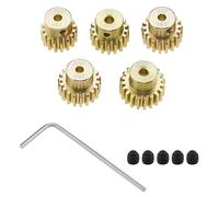 ECSiNG Juego de 5 Engranajes de Motor de piñón 32DP 3.175 mm 16T 17T 18T 19T 20T para Coche 1/10 RC 3650 540 550 Piezas de Repuesto de piñón de Eje de Motor sin escobillas