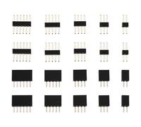ECSiNG Juego de 50 Pares de Conectores en Miniatura RM 1,27 Mm con Enchufe Y Toma Incluye 10 Pares de Cada Uno de 2 3 4 5 Y 6 Clavijas para Reparaciones Y Bricolaje