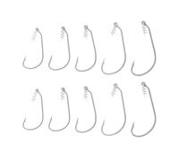 ECSiNG Kit de 20 anzuelos de pesca con cierre giratorio, anzuelos de cebo de natación con cierre de resorte, gancho de pesca con pasador de centrado, tamaño 1/0 2/0 3/0 4/0 5/0 para cebos de natación