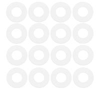 ECSiNG Paquete de 100 Arandelas Planas de Nylon M6 Arandela Plana Transparente para Tuberías de Agua Mangueras Y Válvulas de Agua 6,3 Mm ID 12 Mm OD 0,5 Mm Espesor