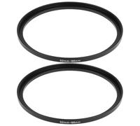 ECSiNG Paquete de 2 Anillos Step Up 82 mm a 86 mm Adaptador Filtro 82-86mm Compatible con Canon Compatible con Nikon 82 mm a 86 mm