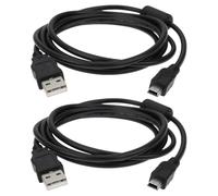 ECSiNG Paquete De 2 Cables USB a Mini b De 5 Pines para Cámara 1 m Núcleo De Ferrita Compatible con Fujifilm FinePix Z1 Z2 Z3