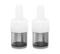 ECSiNG Paquete de 2 filtros de entrada de manguera de malla de acero inoxidable de 10 mm, bomba de agua, reutilizable, prefiltro de succión