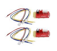 ECSiNG Paquete de 2 módulos receptores Bluetooth de 3,7 a 5 V, placa amplificadora de receptor de audio, color rojo con puerto de carga para altavoz inalámbrico, sistema de sonido DIY