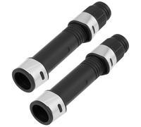 ECSiNG Paquete de 2 Portacarretes 18 mm para Caña Spinning y Casting Negro Acero Inoxidable y Plástico