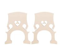 ECSiNG Paquete de 2 puentes de violonchelo de arce, tamaño 3/4, pieza de repuesto acústica en blanco compatible con violonchelos de tamaño 3/4