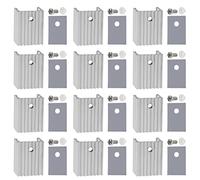 ECSiNG Paquete de 20 unidades de aisladores de radiador para disipador de calor TO-220 MOSFET Transistor Power IC LM78XX LM317 IRFXXX TDAXX Regulador de voltaje de 20 mm x 15 mm x 10 mm