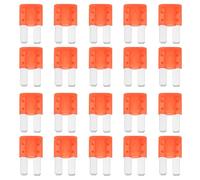 ECSiNG Paquete de 25 fusibles LED micro de 2 cuchillas de 10 A 32 V para cajas de fusibles automotrices compatibles con cajas de fusibles automotrices de 12 V 24 V LED indica circuito abierto