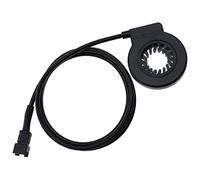 ECSiNG Pedal de bicicleta eléctrica KT-V12L 12 imanes Sensor de asistencia de doble pasillo Sistema de pedal PAS Enchufe impermeable Cadencia Velocidad E-Bike Sensor Accesorios Negro ABS