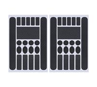 ECSiNG Pegatinas de protección para Marco de Bicicleta, 2 uds. Etiqueta engomada de protección de Cadena para BMX Mountain Bike Road Bike Carbon Fiber Black Ciclismo Accesorios