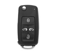 ECSiNG Reemplazo de Carcasa de Llave Remota de 5 Botones Compatible con VW Transporter T5 Transporter T6 Sharan Compatible con Seat Alhambra Estuche para Llavero de Coche de 5 Botones