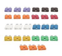 ECSiNG Surtido de 180 Fusibles para Coche Minifusibles de Cuchilla para Automóvil 12 V 24 V 32 V para Automóviles Barcos Electrodomésticos 19 Mm (3 A 5 A 7,5 A 10 A 15 A 20 A 25 A 30 A 40 A)