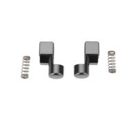 ECSiNG V2 - Juego de tapas de hebilla de bloqueo deslizante de metal compatible con Nintendo Switch Joy-Con Kit de reparación de pestillo con resortes de repuesto izquierdo y derecho
