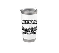 Ecuación matemática de Chicken Keeper Es complicado 24 Vaso térmico de acero inoxidable de doble pared