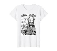 Ecuaciones de Maxwell Matemáticas Nerd Ciencia Física Camiseta gráfica económica, Mujer, Blanco, L