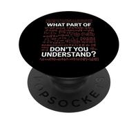 Ecuaciones matemáticas Divertidas ¿Qué Parte no entiendes PopSockets PopGrip Adhesivo