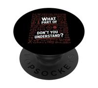 Ecuaciones matemáticas Divertidas ¿Qué Parte no entiendes PopSockets PopGrip Adhesivo