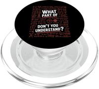 Ecuaciones matemáticas Divertidas ¿Qué Parte no entiendes PopSockets PopGrip para MagSafe
