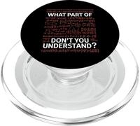 Ecuaciones matemáticas Divertidas ¿Qué Parte no entiendes PopSockets PopGrip para MagSafe
