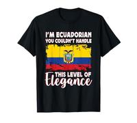 Ecuador Flag Proud Elegant Ecuadorian Boyfriend Girlfriend Camiseta