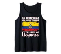 Ecuador Flag Proud Elegant Ecuadorian Boyfriend Girlfriend Camiseta sin Mangas