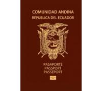 Ecuador Passport Replica Themed Lined Hardcover 6''x 9'' Notebook / Journal 120 pages