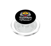 Ecuadorian Princess Ecuador Flag Proud Ecuadorian Girl PopSockets PopGrip para MagSafe