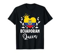 Ecuadorian Queen Ecuador Flag Proud Ecuadorian Woman Camiseta