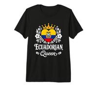 Ecuadorian Queen Ecuador Flag Proud Ecuadorian Woman Camiseta Premium