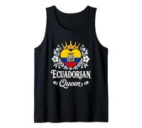 Ecuadorian Queen Ecuador Flag Proud Ecuadorian Woman Camiseta sin Mangas