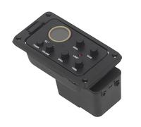 Ecualizador de 4 Bandas, Pantalla LCD, Graves, Medios, Agudos, Brillo, 20 Hz-20 KHz, Ecualizador de Pastilla de Guitarra, Batería 6F22 de 9 V para Ajuste de Tono