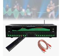 Ecualizador de audio digital profesional de 31 bandas, sintonización dual de 10 bandas sin pérdidas, Bluetooth 5.4, decodificación óptica coaxial, 12 modos rítmicos, control remoto para uso en estudio