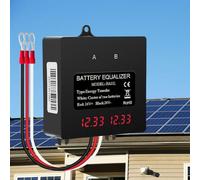 Ecualizador de batería de 24 V con compensación de voltaje inteligente, pantalla digital e indicador de voz para carga equilibrada de baterías de ácido y litio